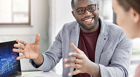 Man explaining something